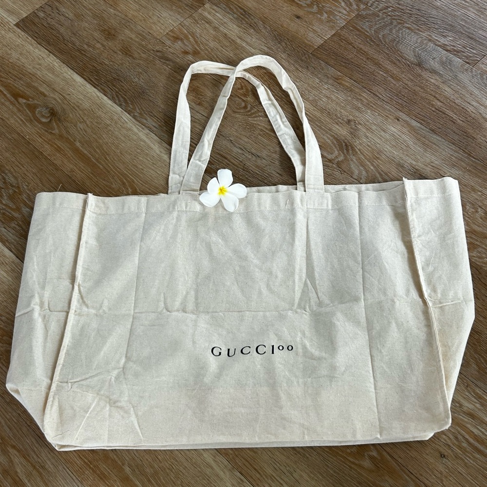 Gucci Cream Tote Bag 100% cotton Centennial New w/o tag